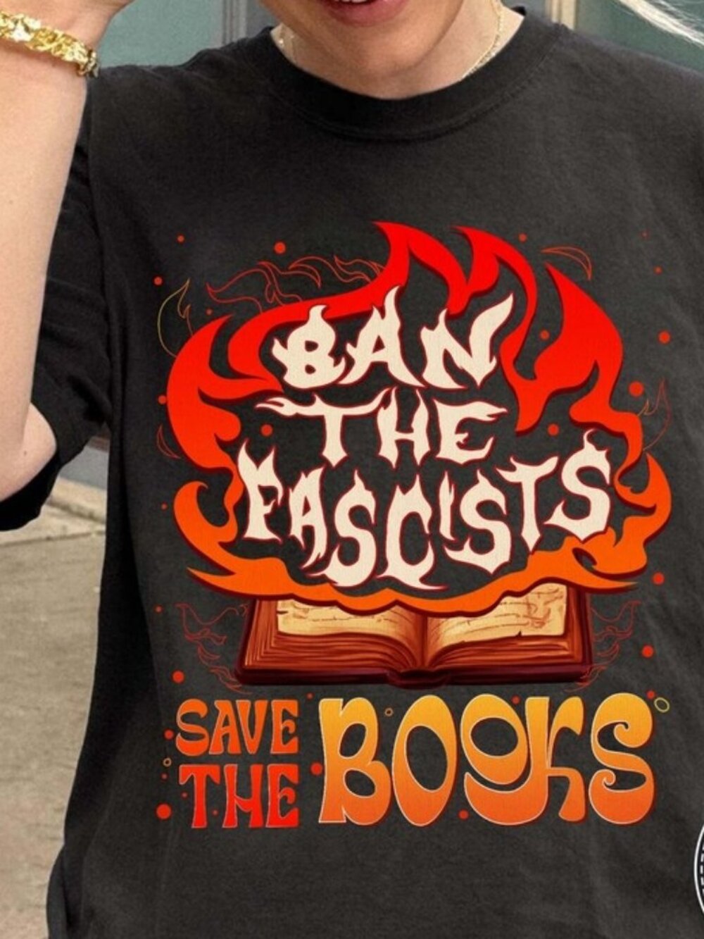 Save the Books T-shirt, Librarian Reading Teacher Tee
